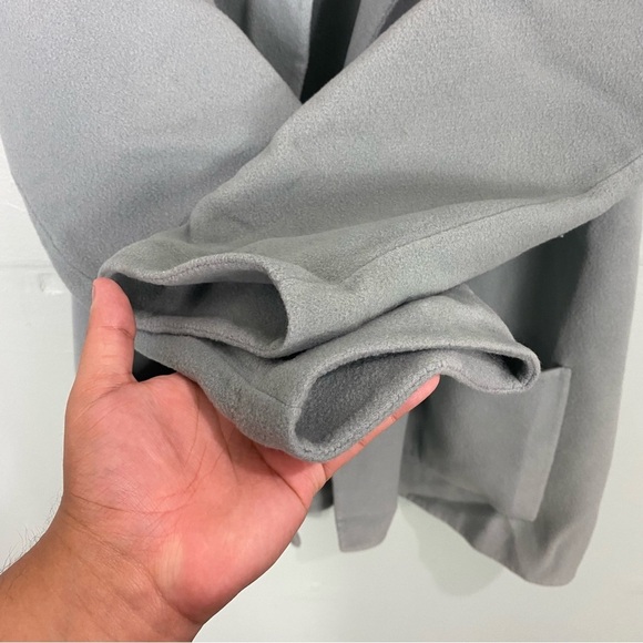 Eileen Fisher Mint Green‎ Coat Sz M Open Front Wool Cashmere - Picture 5 of 8